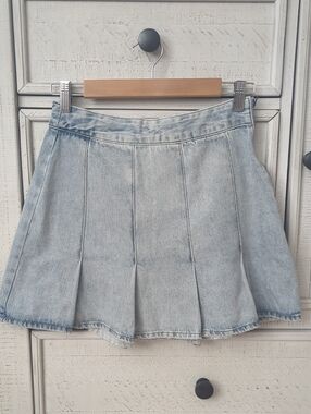 PacSun Light Blue Denim Mini Skirt